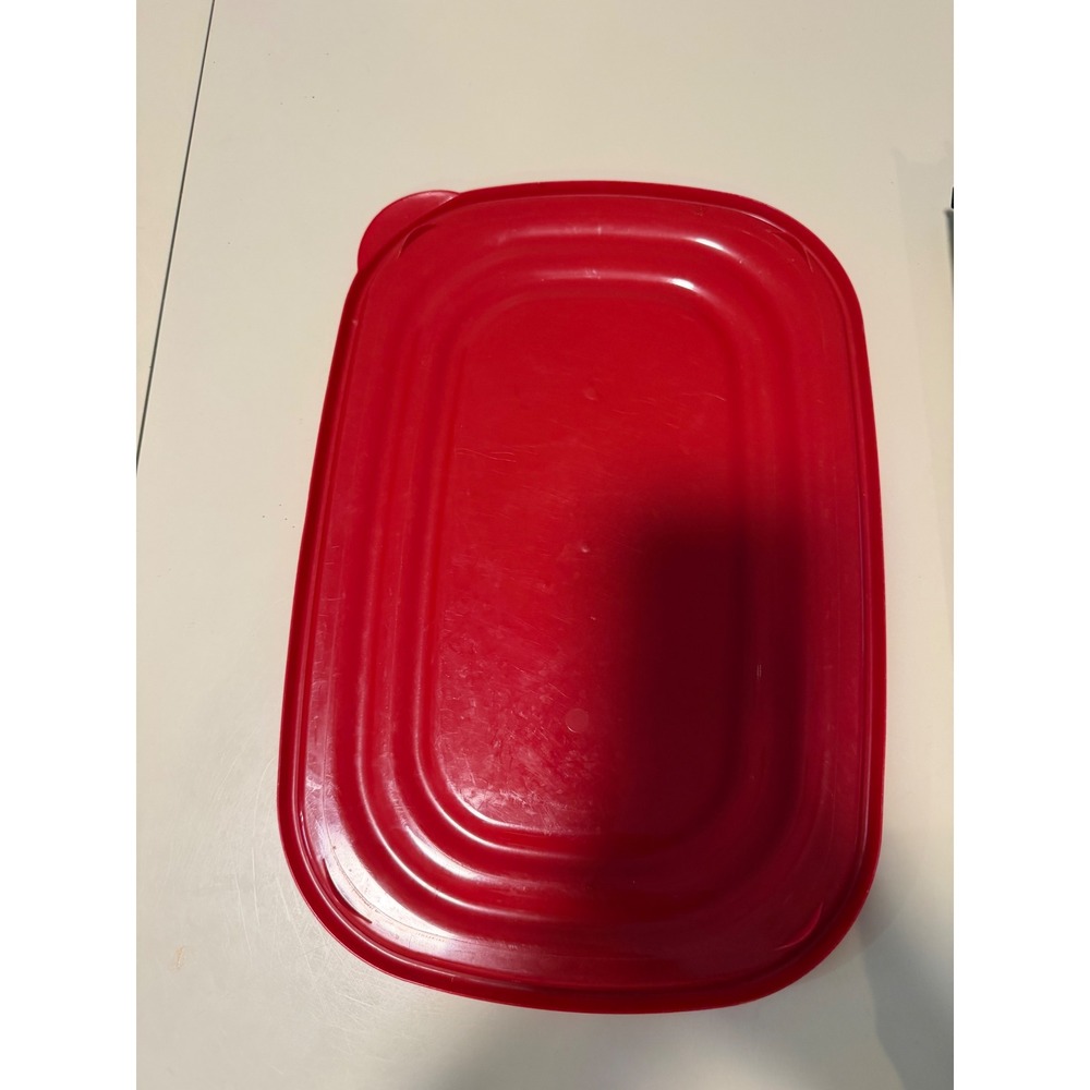 Rubbermaid TakeAlongs Replacement Lid‎ Red Rectangular Plastic Storage 9.5x6.5